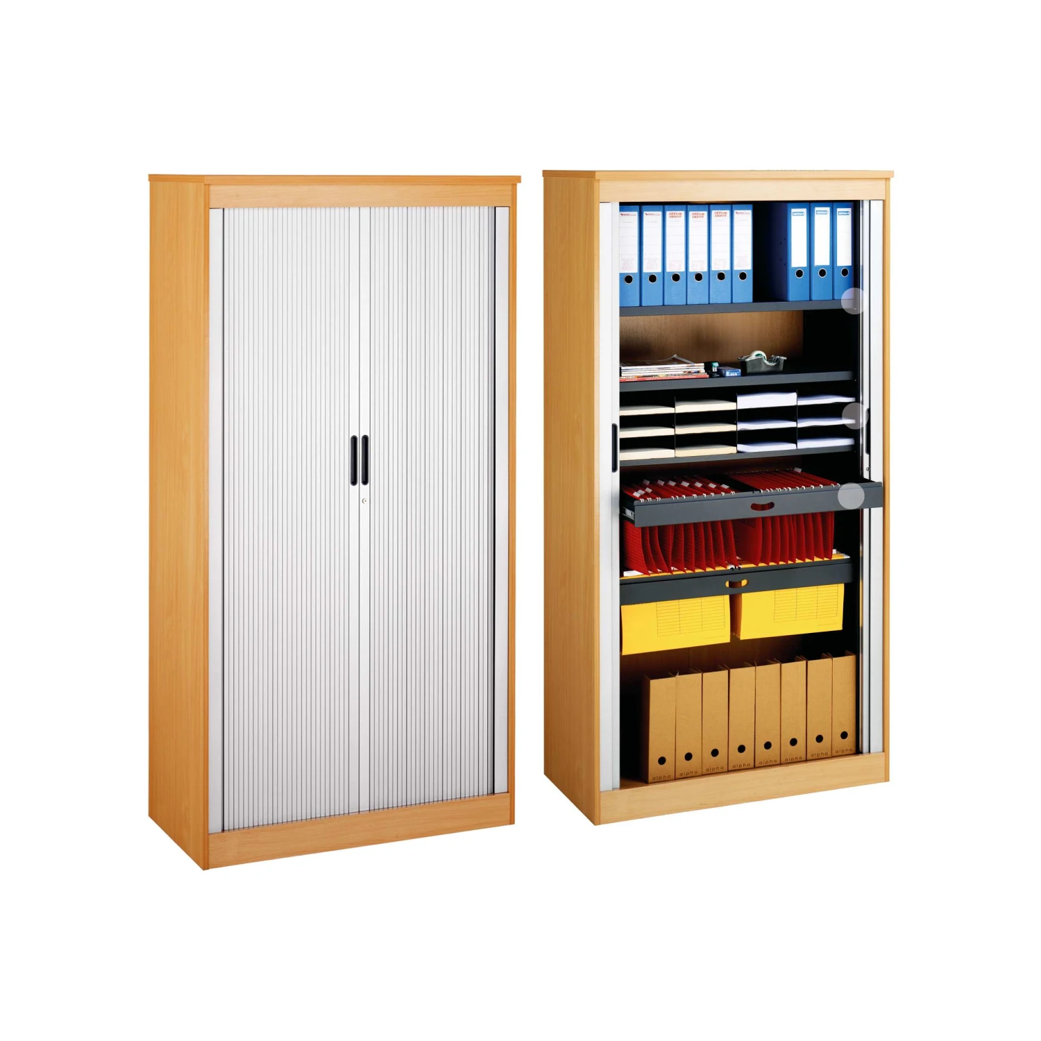 System Storage Tambour Door Cupboards 3 System Storage Tambour Door Cupboards