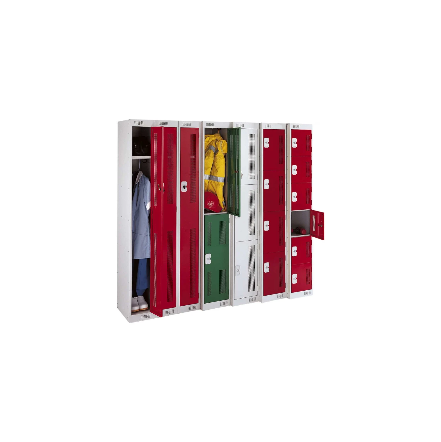 Store-It Perforated Door Metric Lockers With ActiveCoat 3 Store-It Perforated Door Metric Lockers With ActiveCoat