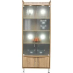 Trilogy Tall Wide Glass Storage Unit