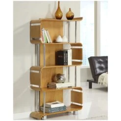 Spectrum Oak Real Wood Veneer Bookcase -Officefurnitureonline Store 013820
