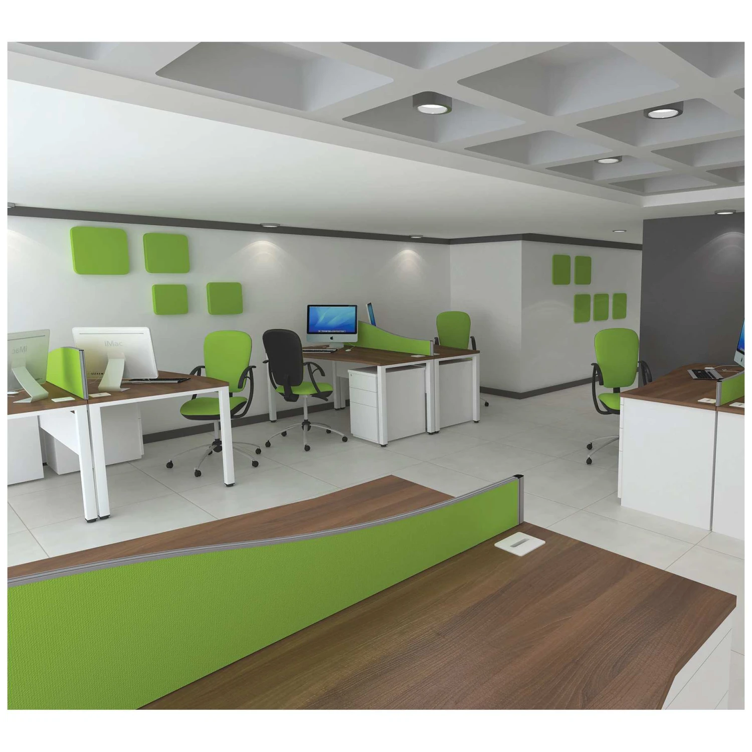 Presence Heavy Duty Desk High Pedestals 4 Presence Heavy Duty Desk High Pedestals - Image 2