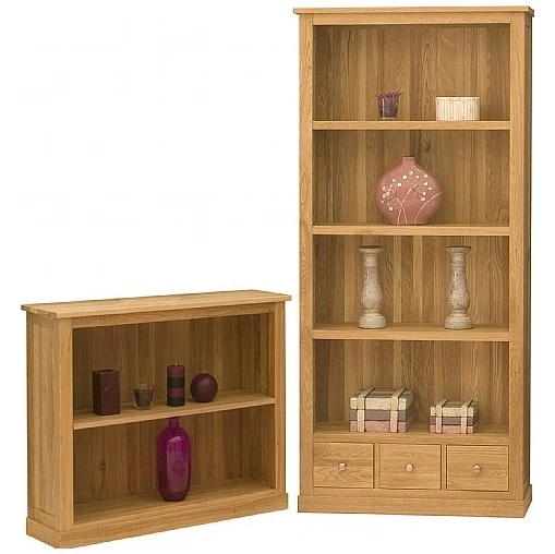 Cavalli Solid Oak Wide Bookcases 3 Cavalli Solid Oak Wide Bookcases