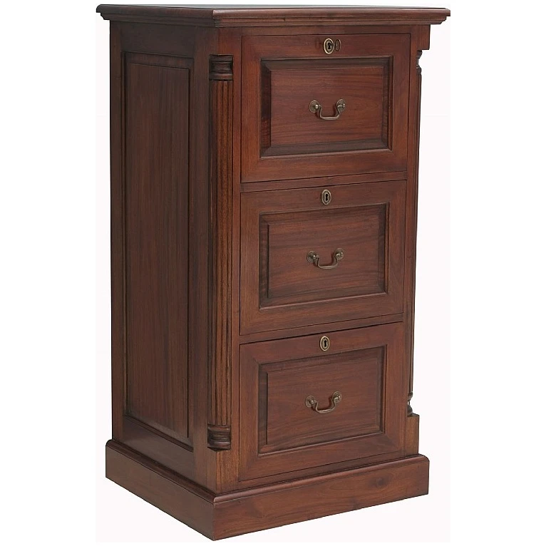 Argento Solid Mahogany Filing Cabinets 5 Argento Solid Mahogany Filing Cabinets - Image 3
