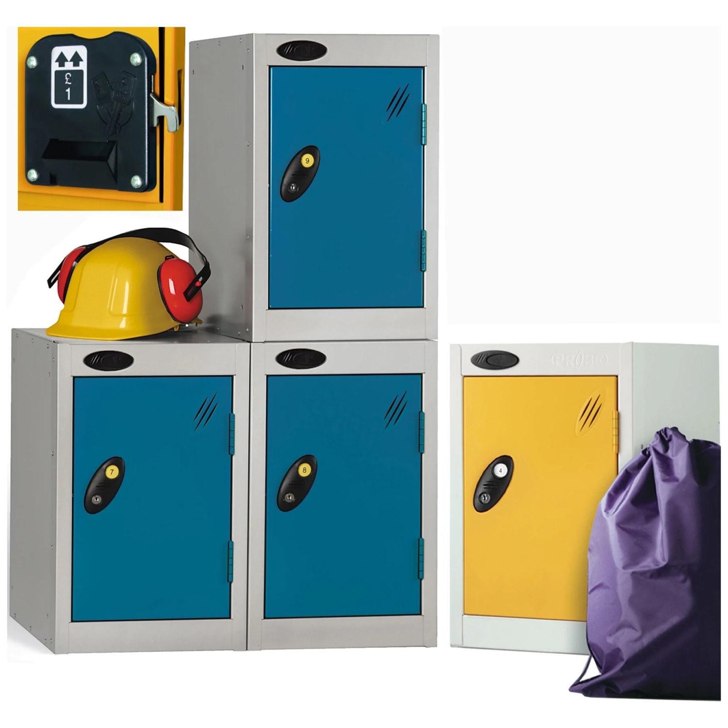 Quarto Coin Return Lockers With ActiveCoat 3 Quarto Coin Return Lockers With ActiveCoat