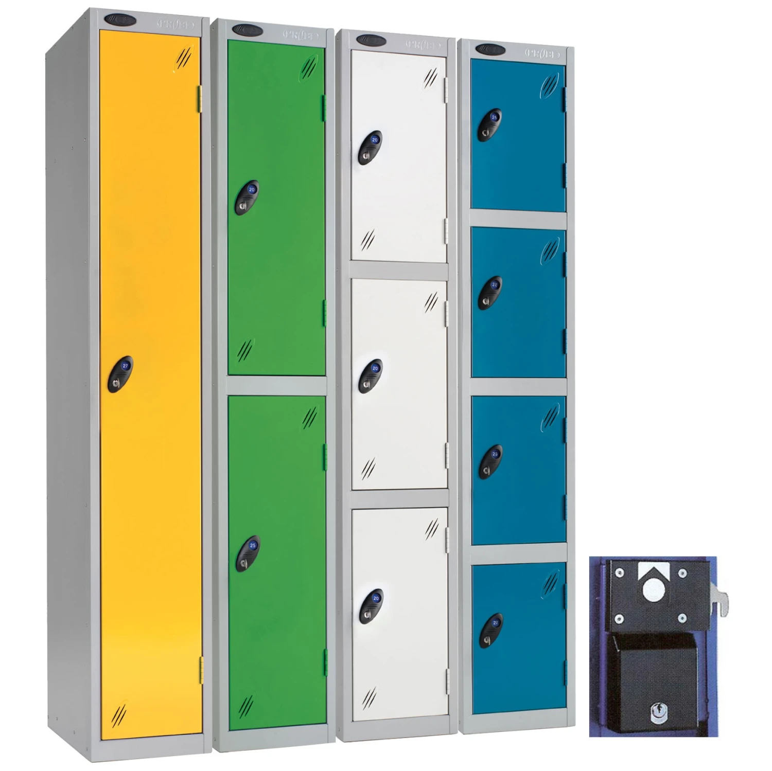 Premium Coin Retain Lockers With Activecoat 3 Premium Coin Retain Lockers With Activecoat