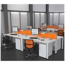Presence Narrow Desk High Pedestals -Officefurnitureonline Store 027919