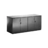 Black Lumina High Gloss Credenza Unit 1 Black Lumina High Gloss Credenza Unit -Officefurnitureonline Store 037546