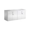 White Lumina High Gloss Credenza Unit 2 White Lumina High Gloss Credenza Unit -Officefurnitureonline Store 037547
