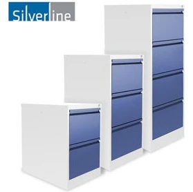 Silverline Two Tone M:Line Filing Cabinets 4 Silverline Two Tone M:Line Filing Cabinets - Image 2