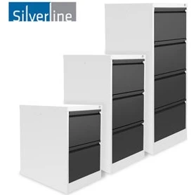 Silverline Two Tone M:Line Filing Cabinets 3 Silverline Two Tone M:Line Filing Cabinets