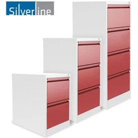 Silverline Two Tone M:Line Filing Cabinets 5 Silverline Two Tone M:Line Filing Cabinets - Image 3