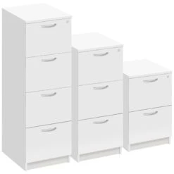 Commerce II White Filing Cabinets