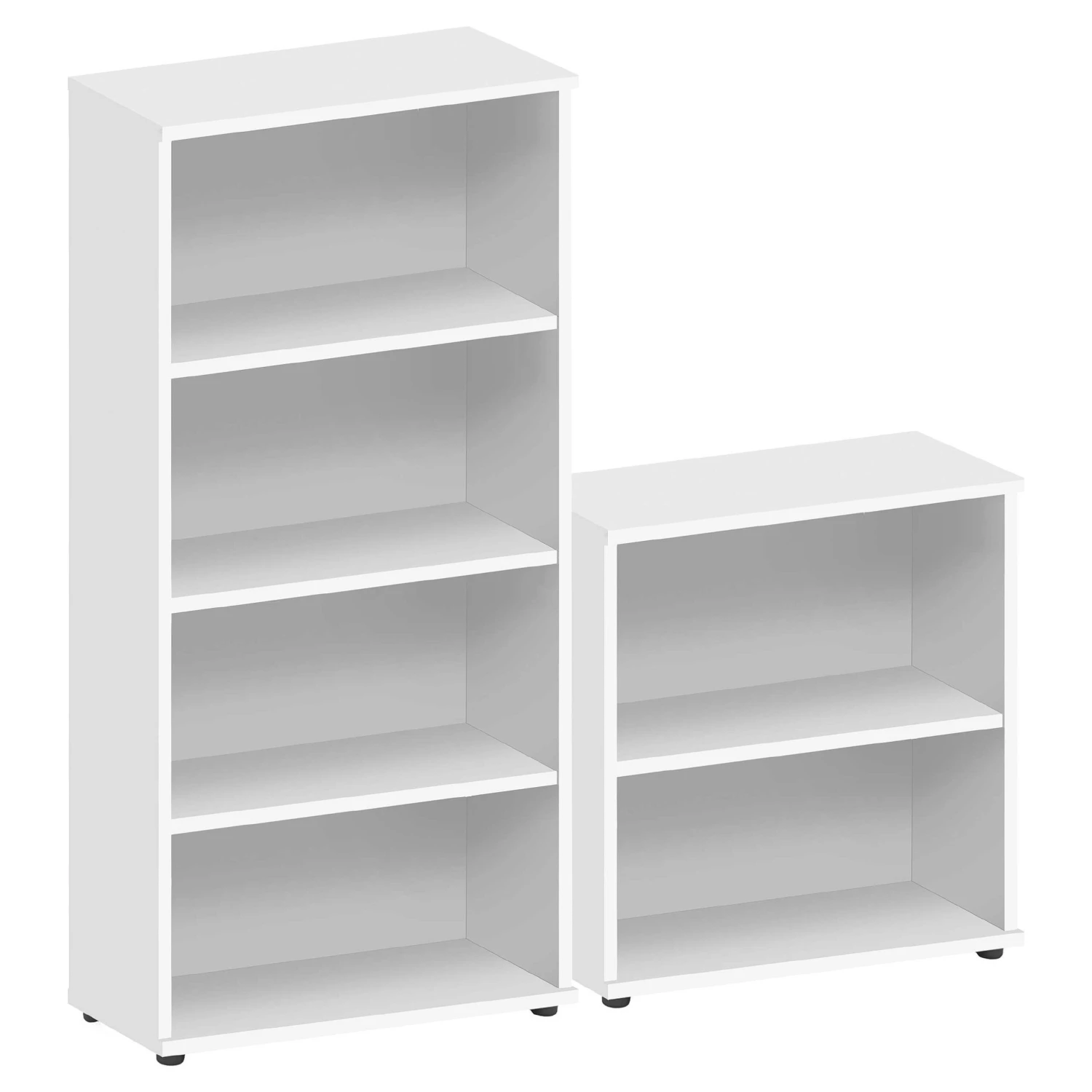 Commerce II White Office Bookcases 3 Commerce II White Office Bookcases