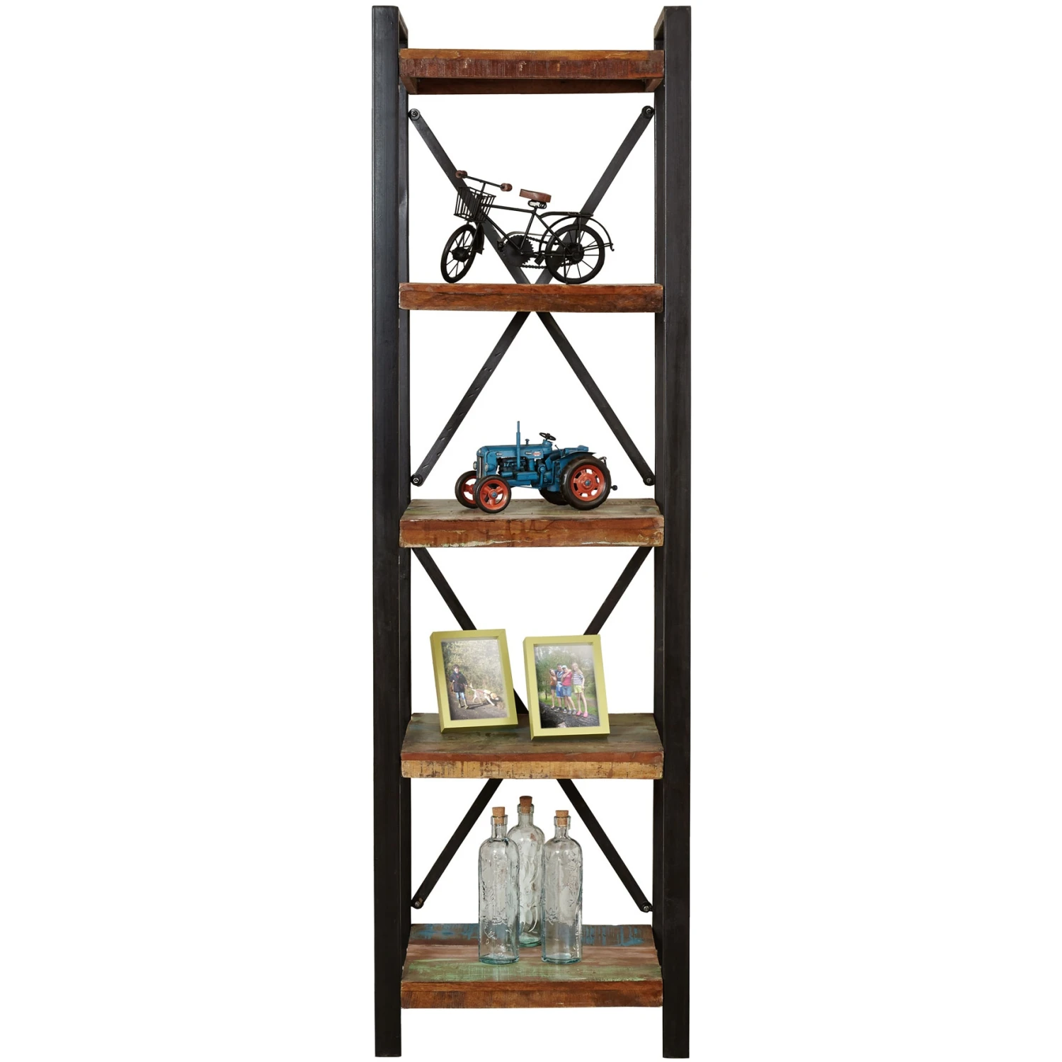 Accrington Reclaimed Wood Narrow Bookcase 4 Accrington Reclaimed Wood Narrow Bookcase - Image 2