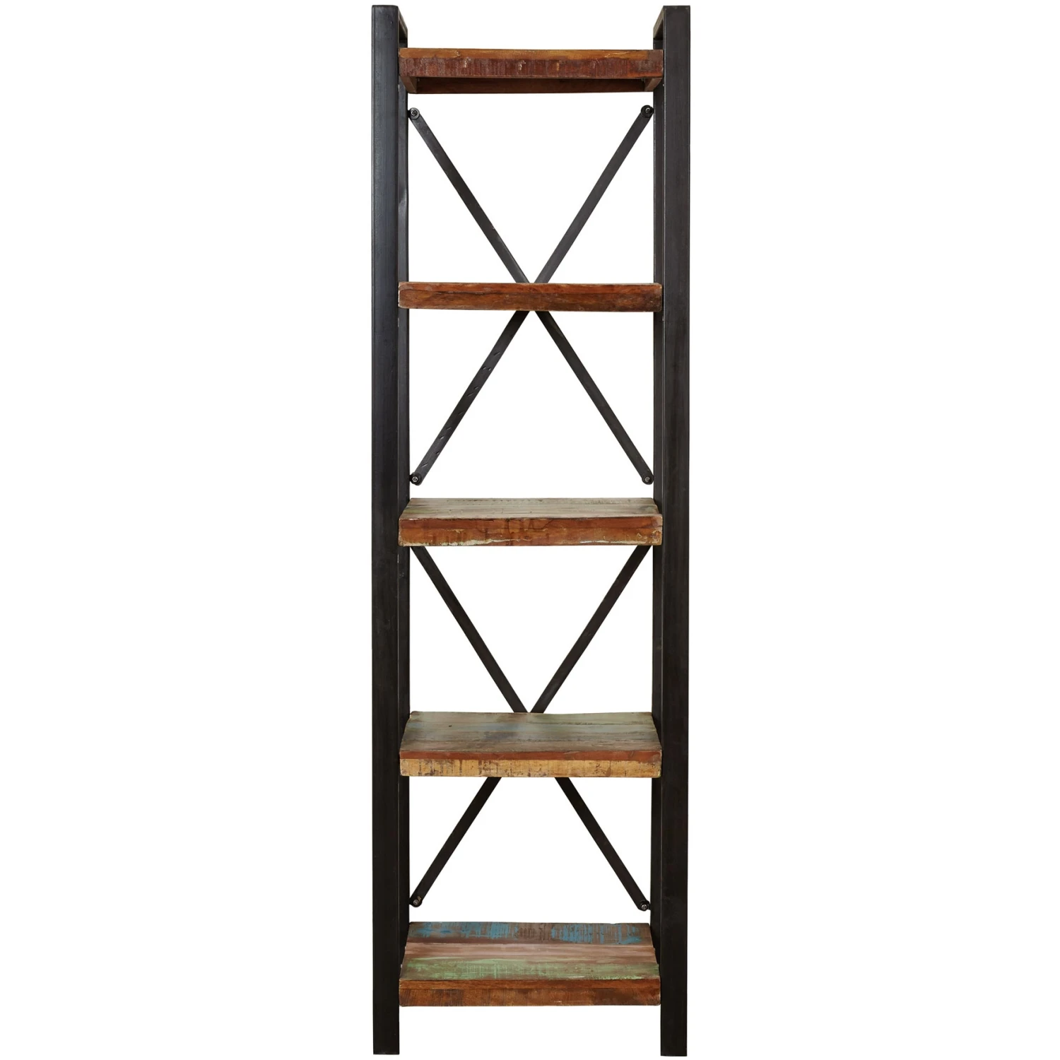 Accrington Reclaimed Wood Narrow Bookcase 3 Accrington Reclaimed Wood Narrow Bookcase