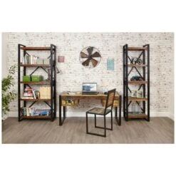 Accrington Reclaimed Wood Open Bookcases 17 Accrington Reclaimed Wood Open Bookcases -Officefurnitureonline Store 070486