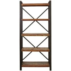 Accrington Reclaimed Wood Open Bookcases 13 Accrington Reclaimed Wood Open Bookcases -Officefurnitureonline Store 070489
