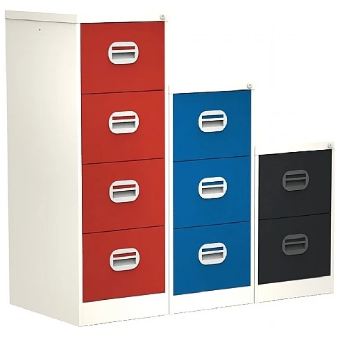 Silverline Two Tone Kontrax Filing Cabinets 6 Silverline Two Tone Kontrax Filing Cabinets - Image 4
