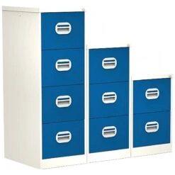Silverline Two Tone Kontrax Filing Cabinets