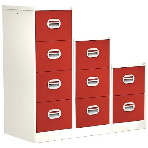 Silverline Two Tone Kontrax Filing Cabinets 4 Silverline Two Tone Kontrax Filing Cabinets - Image 2