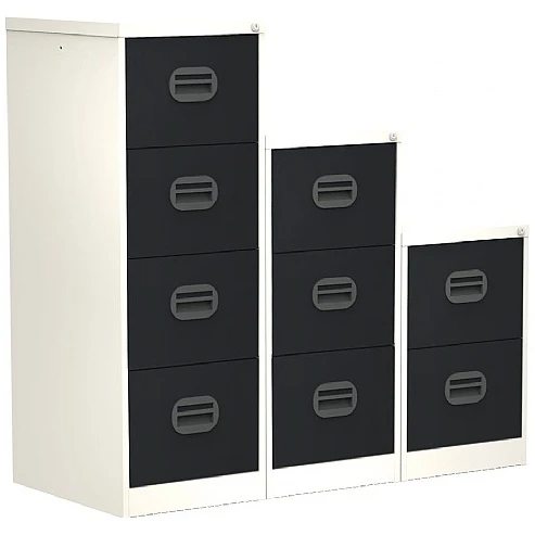 Silverline Two Tone Kontrax Filing Cabinets 5 Silverline Two Tone Kontrax Filing Cabinets - Image 3