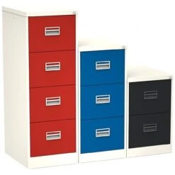 Silverline Two Tone Midi Filing Cabinets 10 Silverline Two Tone Midi Filing Cabinets -Officefurnitureonline Store 070766