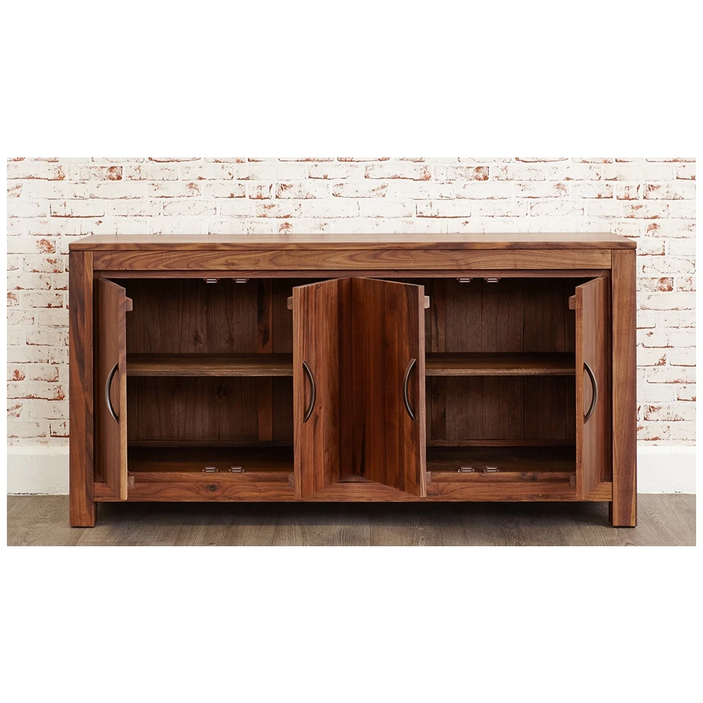 Fernhurst Solid Walnut Large Low Sideboard 5 Fernhurst Solid Walnut Large Low Sideboard - Image 3
