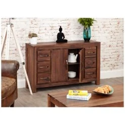 Fernhurst Solid Walnut Six Drawer Sideboard 8 Fernhurst Solid Walnut Six Drawer Sideboard -Officefurnitureonline Store 073013