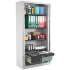 NEXT DAY Commerce II Steel Tambour Cupboards -Officefurnitureonline Store 081584