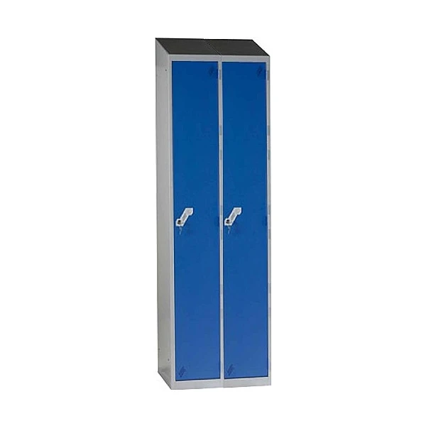 Fully Welded Narrow 1 Door Sloping Top Locker 3 Fully Welded Narrow 1 Door Sloping Top Locker