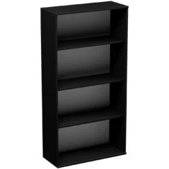 Eclipse Essential Black Office Bookcases -Officefurnitureonline Store 089281