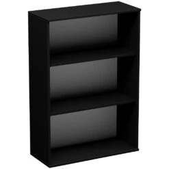Eclipse Essential Black Office Bookcases -Officefurnitureonline Store 089282