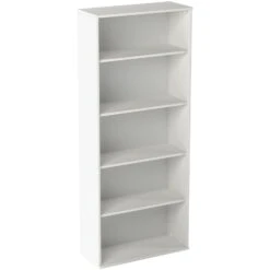 Vogue Essential White Office Bookcases -Officefurnitureonline Store 089353