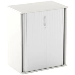 Vogue Essential White Tambour Cupboards 10 Vogue Essential White Tambour Cupboards -Officefurnitureonline Store 089363
