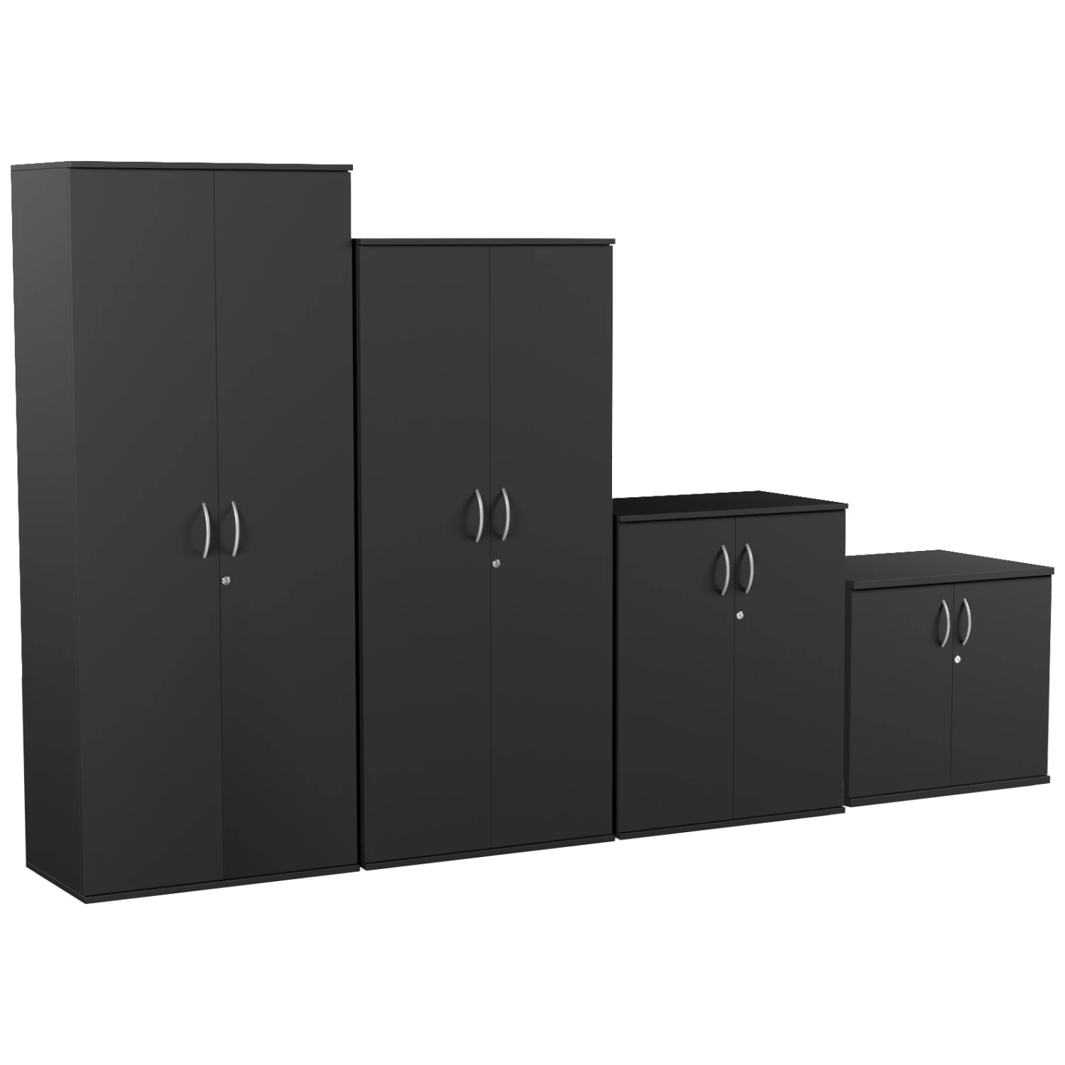 Eclipse Essential Black Office Cupboards 3 Eclipse Essential Black Office Cupboards