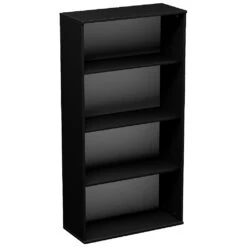 NEXT DAY Eclipse Essential Black Office Bookcases -Officefurnitureonline Store 089726