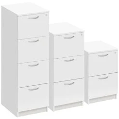 NEXT DAY Commerce II White Filing Cabinets