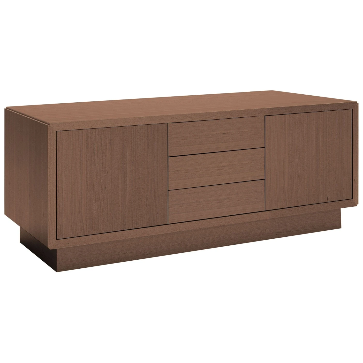 Boss Design Medio Combination Wood Veneer Credenza 3 Boss Design Medio Combination Wood Veneer Credenza