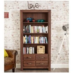 Fernhurst Solid Walnut Bookcases 7 Fernhurst Solid Walnut Bookcases -Officefurnitureonline Store 099291