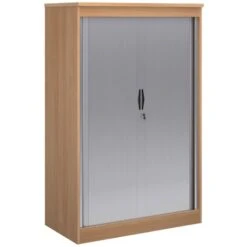 Everyday Wooden Tambour Cupboards -Officefurnitureonline Store 099428