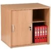 Karbon Desk High Sliding Door Cupboard -Officefurnitureonline Store 102128
