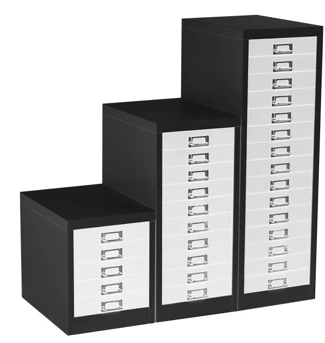 Silverline Two Tone Multi Drawer Cabinets 4 Silverline Two Tone Multi Drawer Cabinets - Image 2