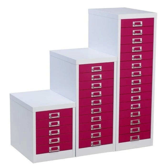 Silverline Two Tone Multi Drawer Cabinets 3 Silverline Two Tone Multi Drawer Cabinets