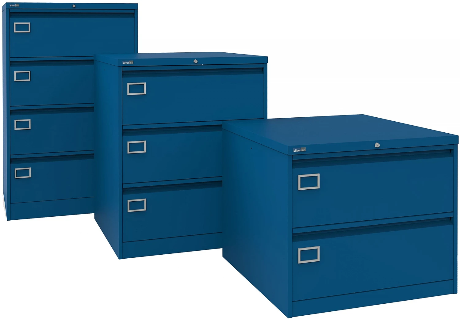 Silverline Side Filing Cabinets 4 Silverline Side Filing Cabinets - Image 2