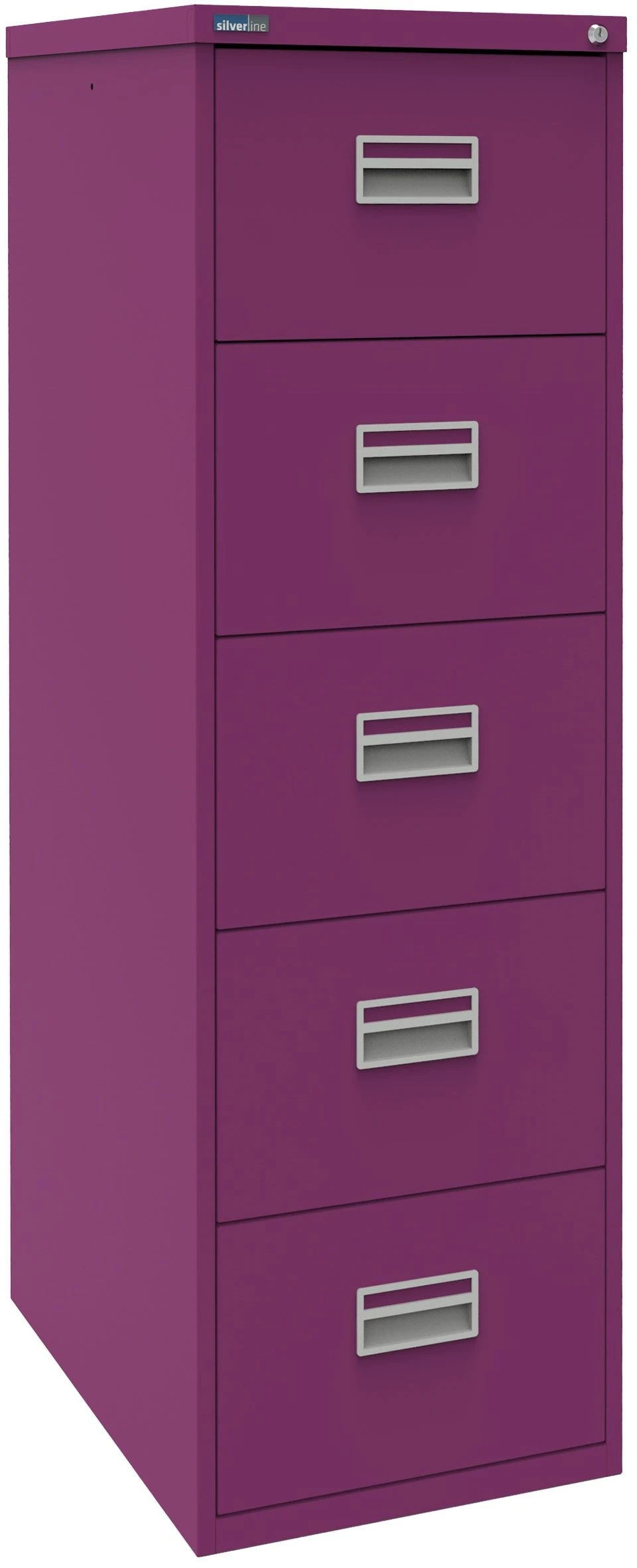 Silverline 5 Drawer Filing Cabinet 8 Silverline 5 Drawer Filing Cabinet - Image 6