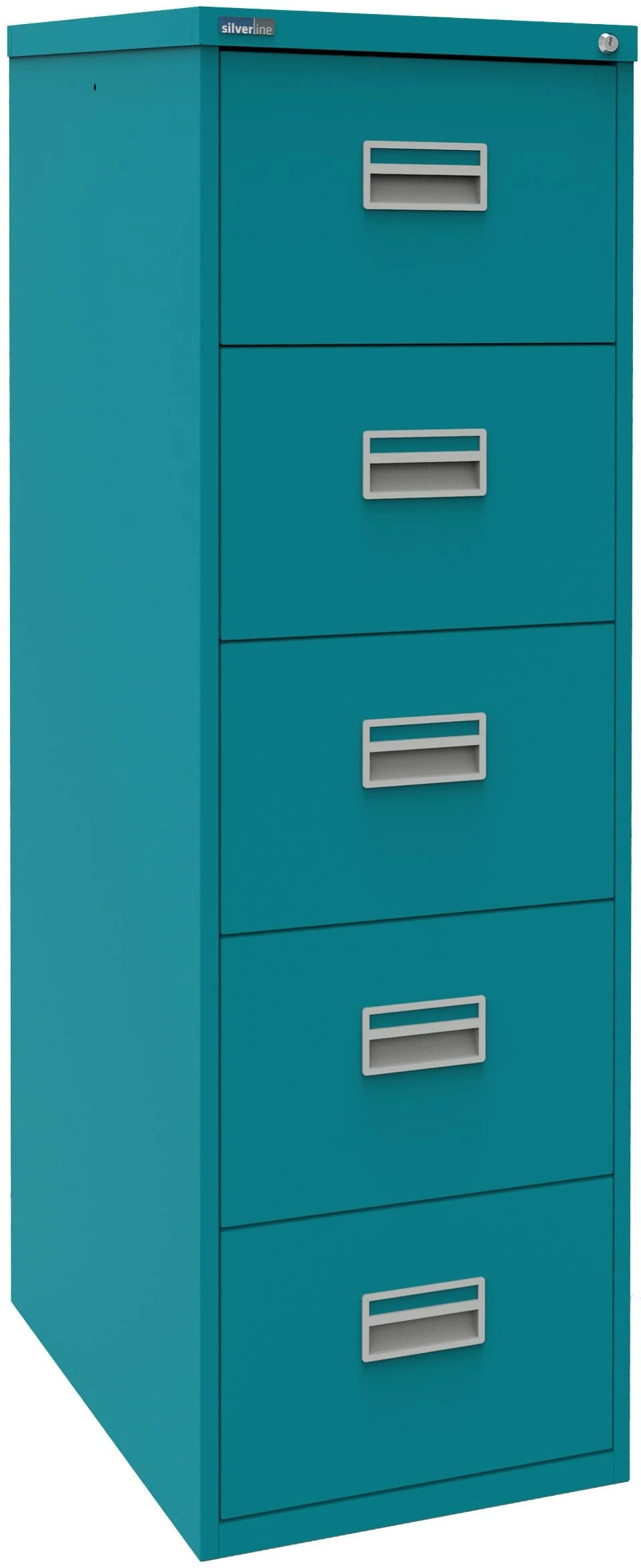 Silverline 5 Drawer Filing Cabinet 9 Silverline 5 Drawer Filing Cabinet - Image 7