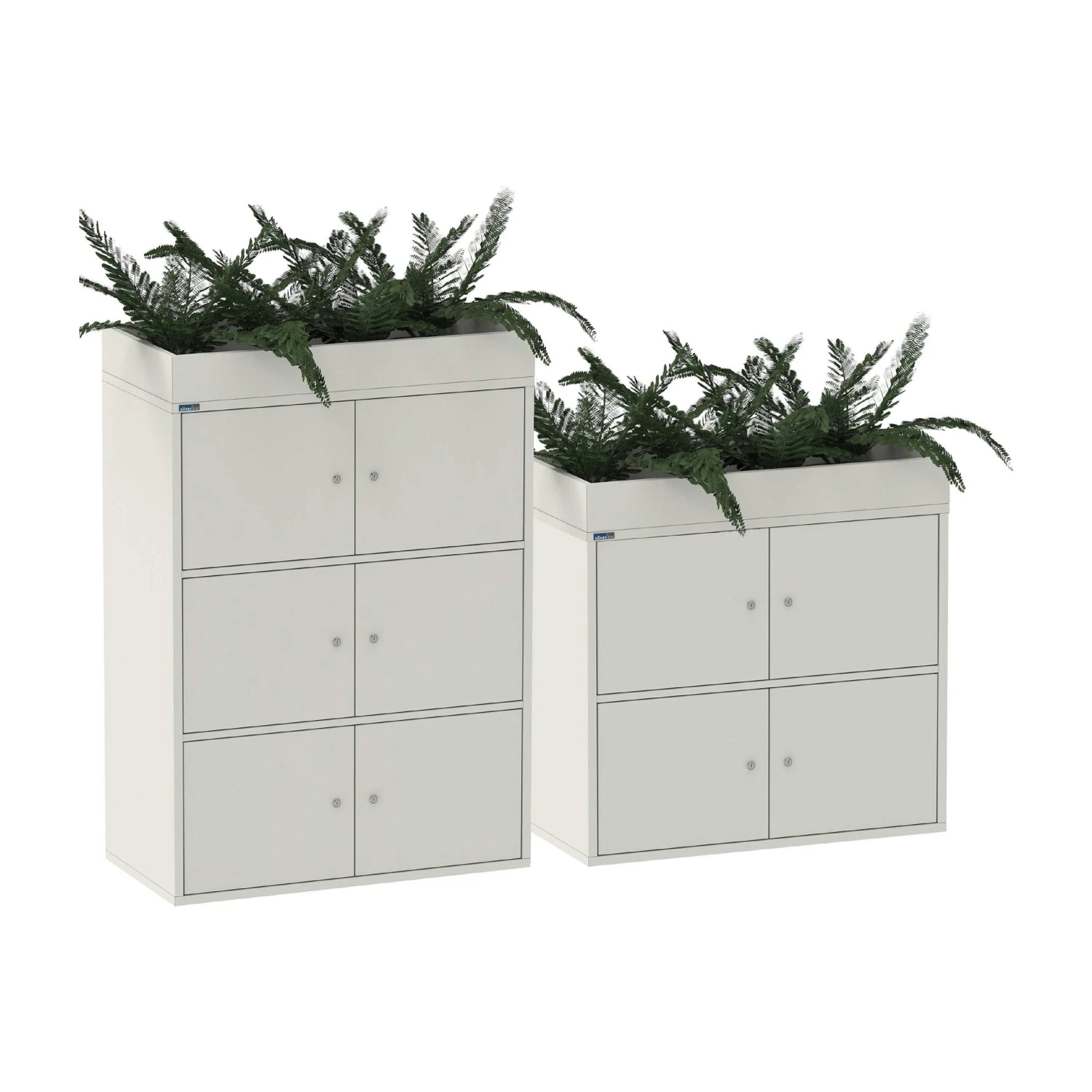 Silverline Office Planters 3 Silverline Office Planters