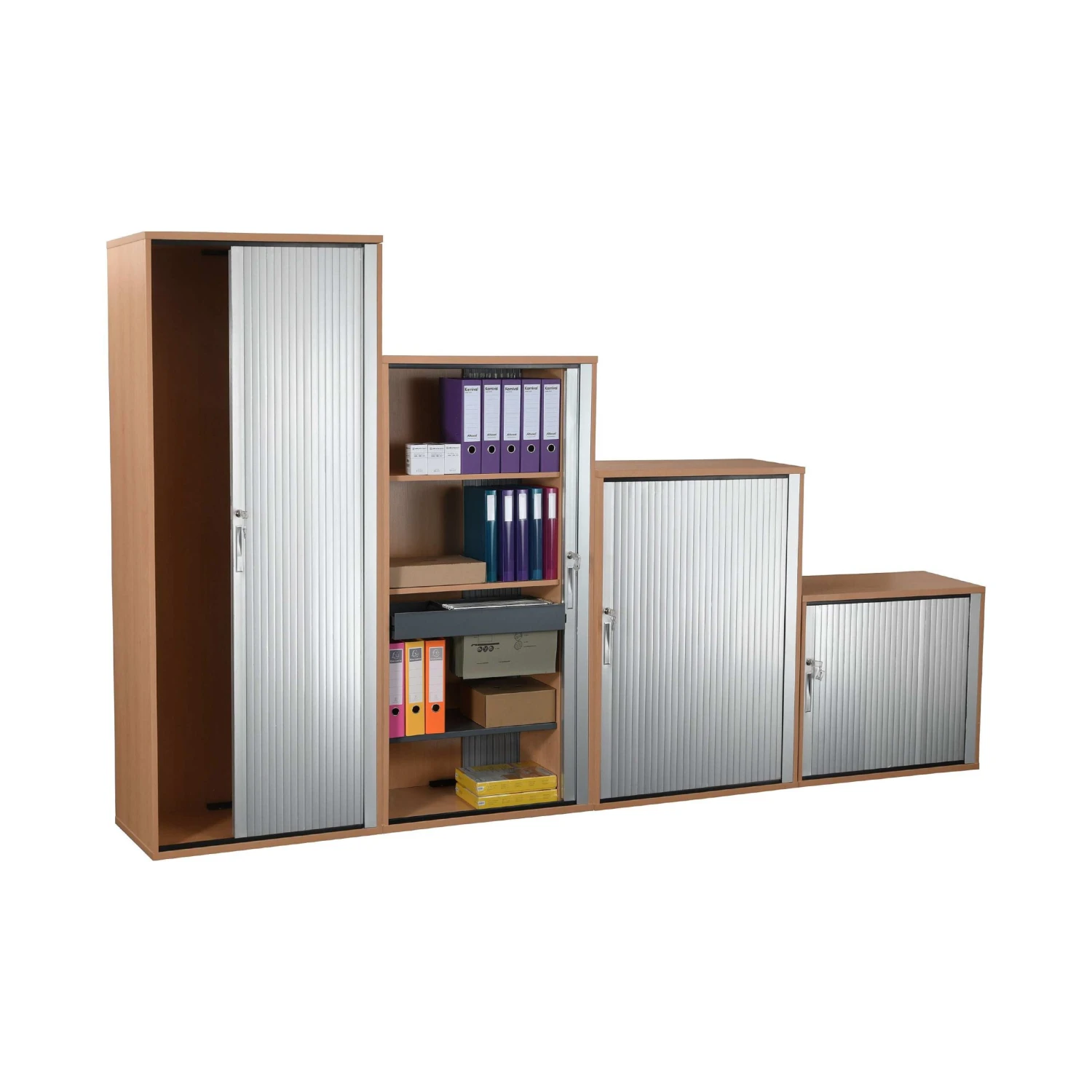 Karbon Tambour Door Wooden Office Cupboards 3 Karbon Tambour Door Wooden Office Cupboards