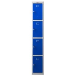 Phoenix PL Series Personal Lockers - 4 Door 1 Column With Key Lock -Officefurnitureonline Store 107855