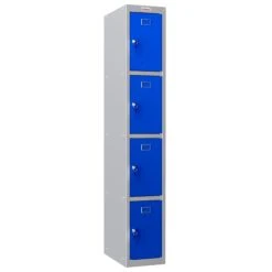 Phoenix PL Series Personal Lockers - 4 Door 1 Column With Key Lock -Officefurnitureonline Store 107856